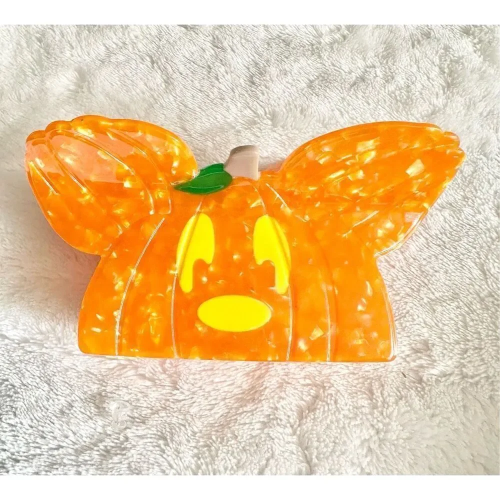 Disney’s Mickey Mouse Halloween pumpkin orange hair claw